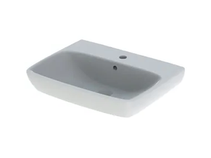 SELNOVA SQUARE - Vitreous China washbasin with overflow - Washbasin by Geberit