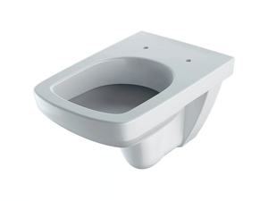 SELNOVA SQUARE - Wall-hung Vitreous China toilet - Toilet seat by Geberit