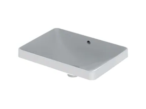 VARIFORM - Rectangular porcelain stoneware washbasin with overflow - Washbasin by Geberit