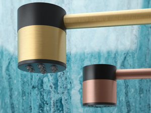 SWN1G - Wall-mounted steel overhead shower with arm - Shower by GEDA