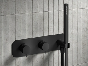 ZOE - Recessed brass shower mixer with hand shower - Shower by GEDA