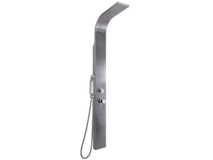 MASSAGE - Wall-mounted shower panel with hand shower - Shower panel by GEDY