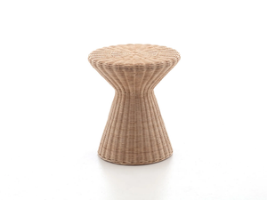 BOLLA 12 - Woven wicker stool / coffee table - Styling by Gervasoni