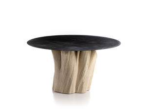 BRICK 38 - Round iron dining table - Styling by Gervasoni
