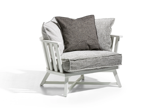 GRAY 07 - Fabric armchair with armrests - Styling by Gervasoni