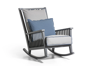 GRAY 09 - Rocking armchair with armrests - Styling by Gervasoni