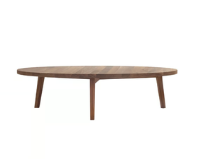GRAY 46 - Low round wooden coffee table - Styling by Gervasoni