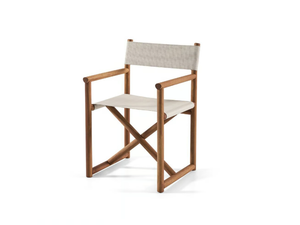 HASHI 24 - Director fabric garden chair with armrests - Styling by Gervasoni