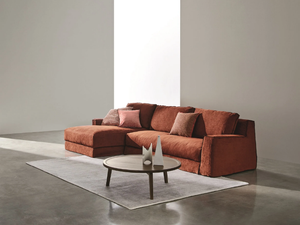 LOLL COMP. 01 - Sofa with removable cover with chaise longue - Styling by Gervasoni