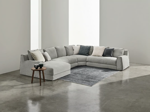 LOLL COMP. 09 - Corner fabric sofa with chaise longue - Styling by Gervasoni