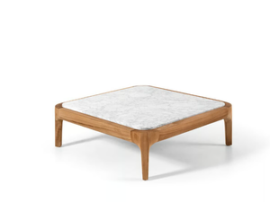 MEDITERRANEO 41 - Carrara marble garden side table - Styling by Gervasoni