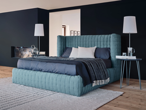 NEST - Double bed with tufted headboard with removable cover - Bed frame by Gervasoni