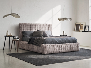 PAD - Double bed with removable cover with tufted headboard - Bed frame by Gervasoni