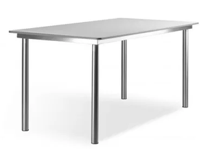 STANDARD art TAV120 - Square melamine-faced chipboard table with 3-star base - Table by GES Group