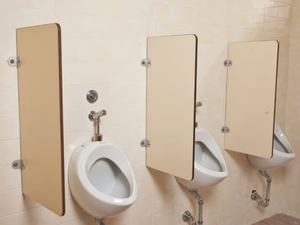 URINAL PANELS - HPL toilet partition - Panels by GES Group