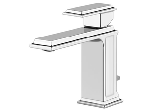 ELEGANZA - 1 hole metal washbasin mixer with pop up waste - Tap by Gessi