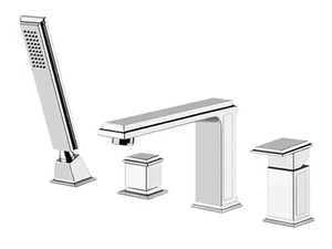 ELEGANZA BATH - 4 hole metal bathtub mixer with hand shower - Tap by Gessi