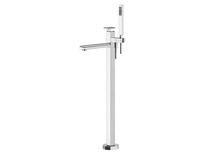 ELEGANZA BATH - Floor standing metal bathtub mixer with hand shower - Tap by Gessi