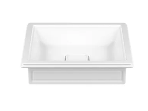 ELEGANZA - Countertop rectangular Cristalplant® handrinse basin - Washbasin by Gessi