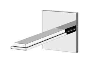 ELEGANZA - Wall-mounted metal sink spout - Tap by Gessi