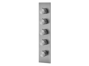GESSI 316 - 5 hole metal shower mixer with plate - Shower by Gessi