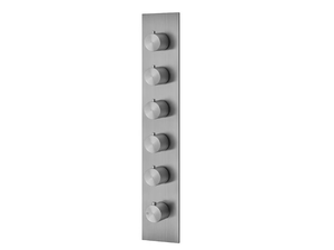 GESSI 316 - 6 hole metal shower mixer with plate - Shower by Gessi