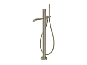 HABITO UNITO - Floor standing chromed brass bathtub mixer - Tap by Gessi