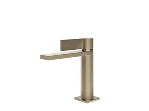 INVERSO RIGATO - Chromed brass washbasin mixer with pop up waste - Tap by Gessi