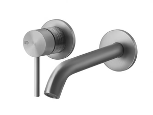 TRAME - Wall-mounted stainless steel washbasin mixer - Tap by Gessi