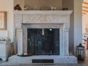 Fireplace 22 - Wall-mounted natural stone fireplace - Other by GH LAZZERINI