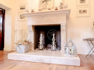Fireplace 4 - Wall-mounted natural stone fireplace - Other by GH LAZZERINI