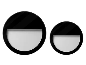 VERSO FLAT R RD GLASS - LED wall-mounted outdoor aluminium steplight - Functional light by Ghidini Lighting