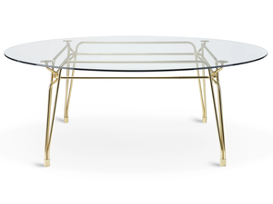BOTANY - Round glass dining table - Table by GHIDINI1961
