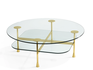 DA VINCI - Round crystal coffee table - Coffee table by GHIDINI1961
