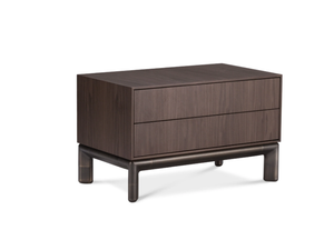 FRAME - Wooden bedside table with drawers - Side table by GHIDINI1961