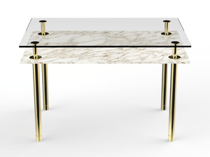 LEGS - Rectangular marble table - Table by GHIDINI1961