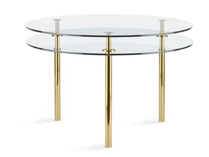 LEGS - Round crystal table - Table by GHIDINI1961
