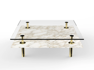 LEGS - Square marble coffee table - Coffee table by GHIDINI1961