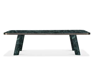 NATIVE - Rectangular Verde Alpi marble table - Table by GHIDINI1961