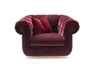 OPERA - Tufted velvet armchair with armrests - Armchair by GHIDINI1961