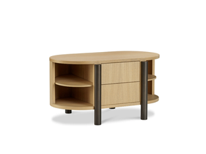 TARANTINO - Oak bedside table with drawers - Side table by GHIDINI1961