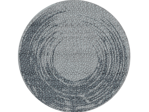 TRIPLE WAVES - Patterned round rug in New Zealand wool and Tencel - Rug by GHIDINI1961