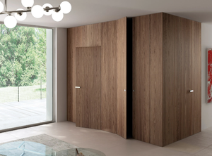 INFINITY SYSTEM TABULA - Wooden boiserie / door - Paneling by Ghizzi & Benatti