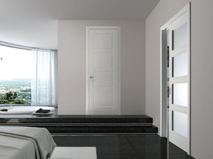 STRIP - Wood and glass internal pocket sliding door - Door by Ghizzi & Benatti
