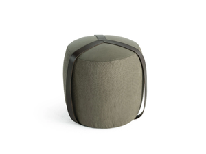 BROOKLYN - Round nabuk pouf - Pouf by Gianfranco Ferré Home