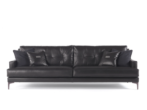 CLARK_2.0 - 3 seater tufted leather sofa - Sofa by Gianfranco Ferré Home