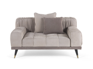 HIGHLANDER - Upholstered nabuk armchair with armrests - Armchair by Gianfranco Ferré Home