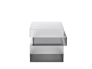 JENGA - Square satin glass coffee table - Coffee table by Gianfranco Ferré Home