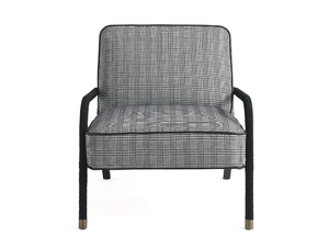 LOOP - Upholstered fabric armchair with armrests - Armchair by Gianfranco Ferré Home