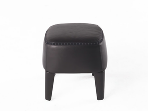MINI - Square leather pouf - Pouf by Gianfranco Ferré Home